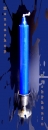 Hexenshop Dark Phönix Durchgefärbte Ritualstabkerze in dunkel Blau